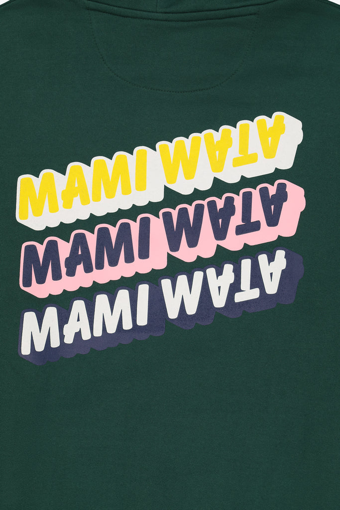  3 Mami hoody in emerald green, 100% cotton, made in Africa